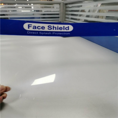 0.25mm transparent anti fog film roll PET for face shield